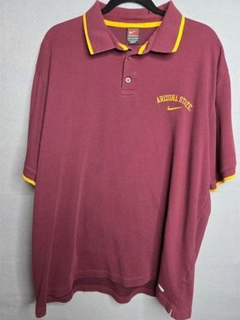 ASU Arizona State University Polo Shirt Men's Size XXL Nike Cotton Poly